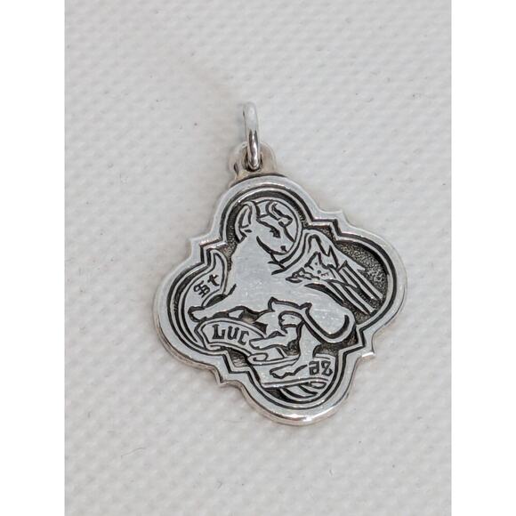 James Avery Jewelry - RARE James Avery Retired Sterling Silver St. Luke Pendant Charm Luc Winged Bull